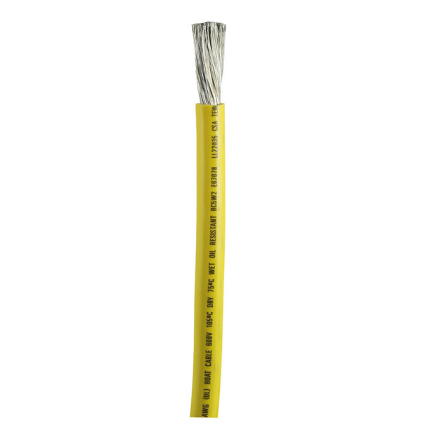 Ancor Yellow 1/0 AWG Battery Cable - Sold By The Foot 1169-FT